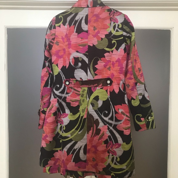 Jupe Courte En Soie Trina Turk - Motif Floral à Volants - Taille 4 - Occasion En Excellent état - Original 248$